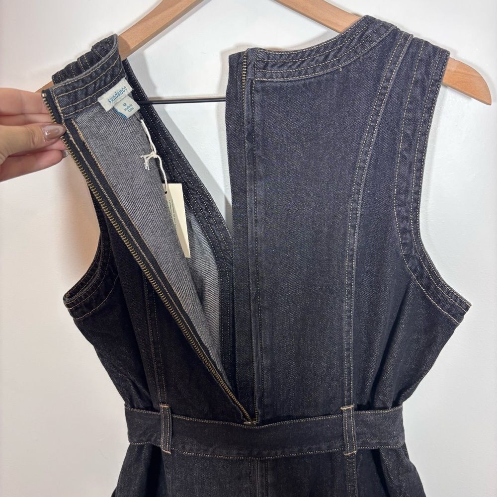 Sundance Poppy Denim Dress in Washed Black NEW Size 12 - Picture 9 of 14